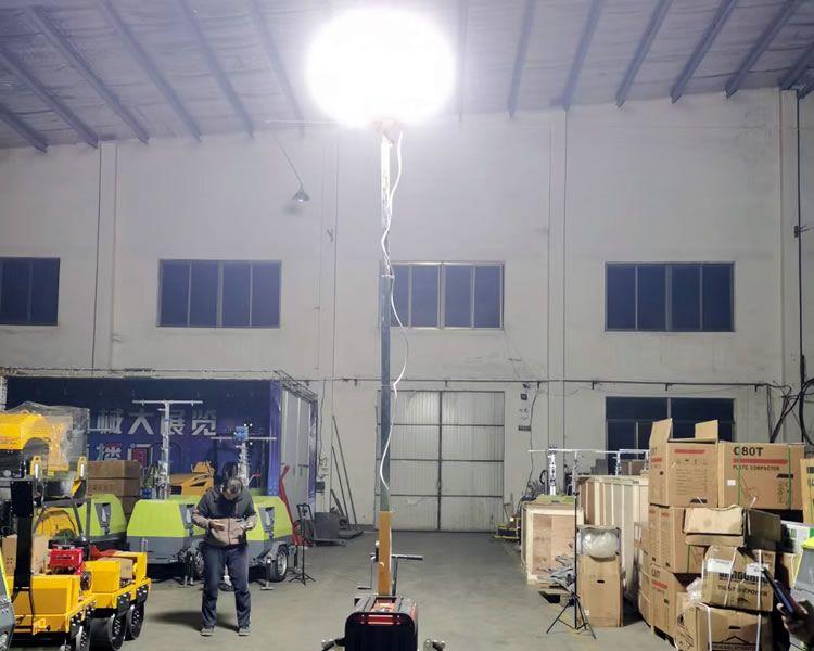 7米、9米手推式 拖車式移動照明燈車安裝使用方法