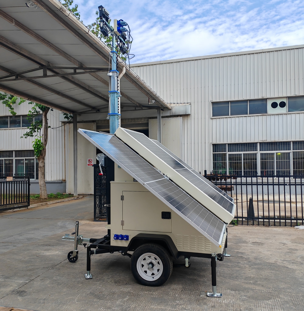 7米拖車式液壓自動(dòng)升降太陽能移動(dòng)照明車4TNVE600